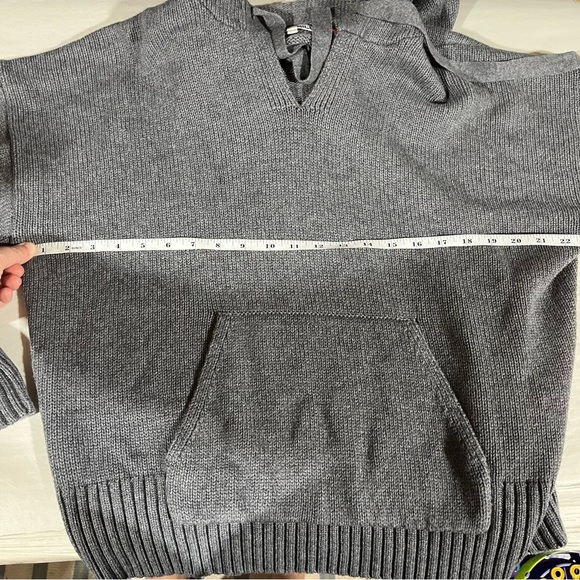 Alex Mill Women’s Gray Cotton Wool Aiden Hooded Knit Sweater XL - Picture 11 of 12